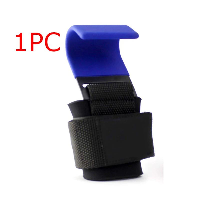 Weight Lifting Hook Grips with Wrist Wraps Hand-Bar Wrist Strap Gym Fitness Hook Weight Strap Pull-Ups Power Lifting Gloves